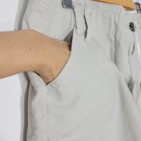 NASS Men NEW Tan 100% Cotton Casual Flat Front Cargo Shorts Pockets Zip 16 NWT - Picture 3 of 13